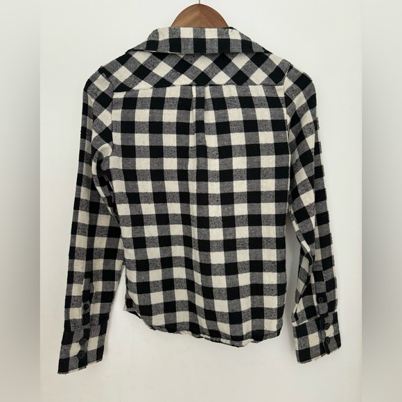 Molokai Surf White and Black Plaid Flannel Shirt | Size S - Picture 2 of 5
